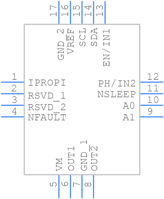 DRV8235RTER - Texas Instruments - PCB symbol