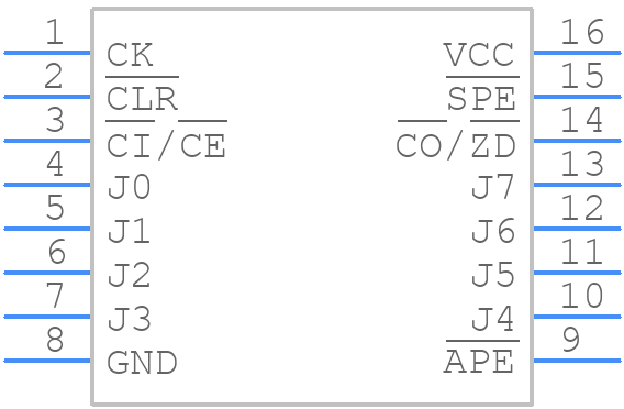 TC74HC40103AF-TP1EL - Toshiba - PCB symbol