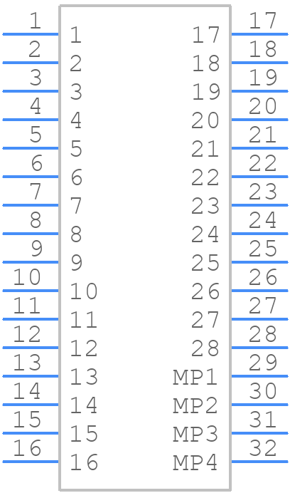 QSE-014-01-L-D-DP-LC - SAMTEC - PCB symbol