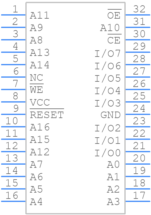 AT49F001ANT-55TI - Microchip - PCB symbol