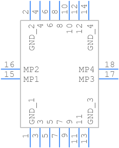 AXT414124 - Panasonic - PCB symbol
