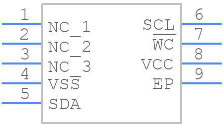 M24256E-FMC6TG - STMicroelectronics - PCB symbol
