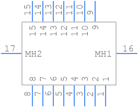 MWDM2L-15PBSP-.140 - Glenair - PCB symbol