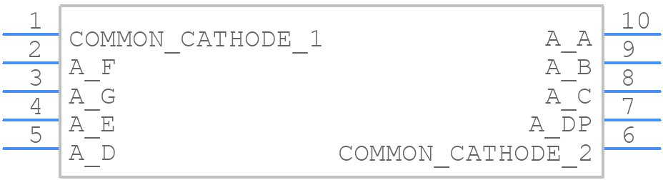 LDS-C347RI - Lumex - PCB symbol