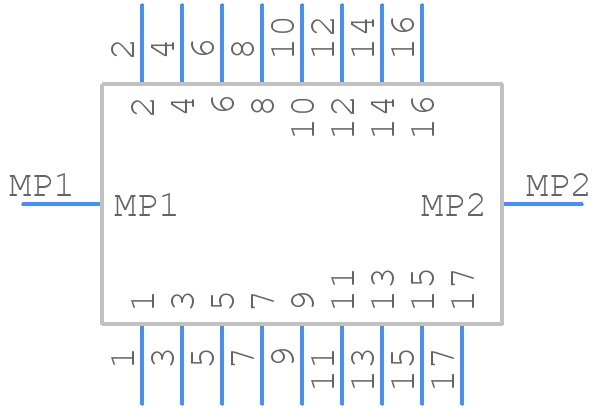 DF9B-17S-1V(69) - Hirose - PCB symbol