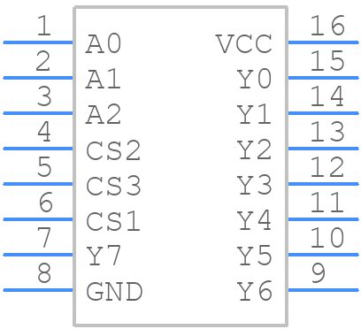 MC74HC138ADR2G-Q - onsemi - PCB symbol