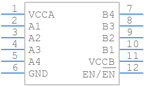 NL3X5004MU2TAG-Q - onsemi - PCB symbol