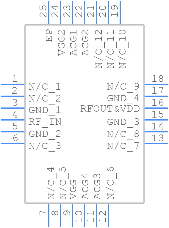 CMD242K4 - Qorvo - PCB symbol