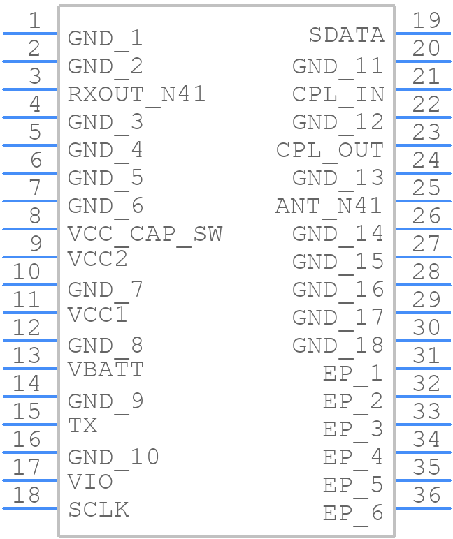 QM75041SR - Qorvo - PCB symbol