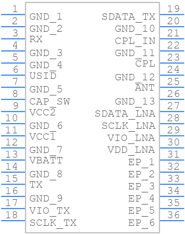 QM78207SR - Qorvo - PCB symbol