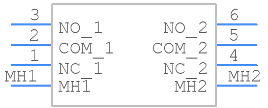 MS22BSW40 - NKK Switches - PCB symbol
