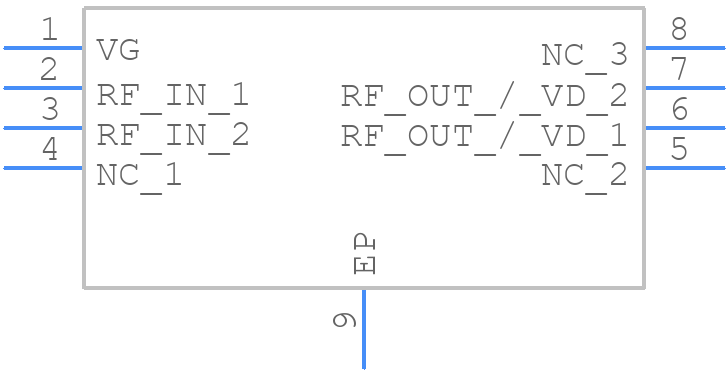 QPD1004TR7 - Qorvo - PCB symbol