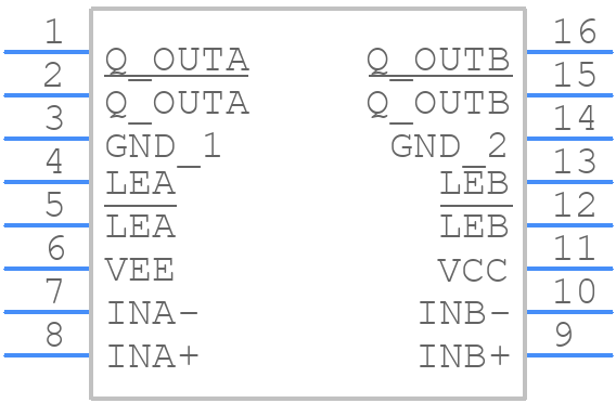 MAX9693ESE+ - Analog Devices - PCB symbol