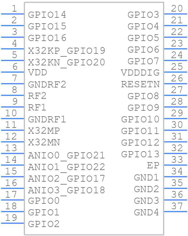 QPG6105SR - Qorvo - PCB symbol