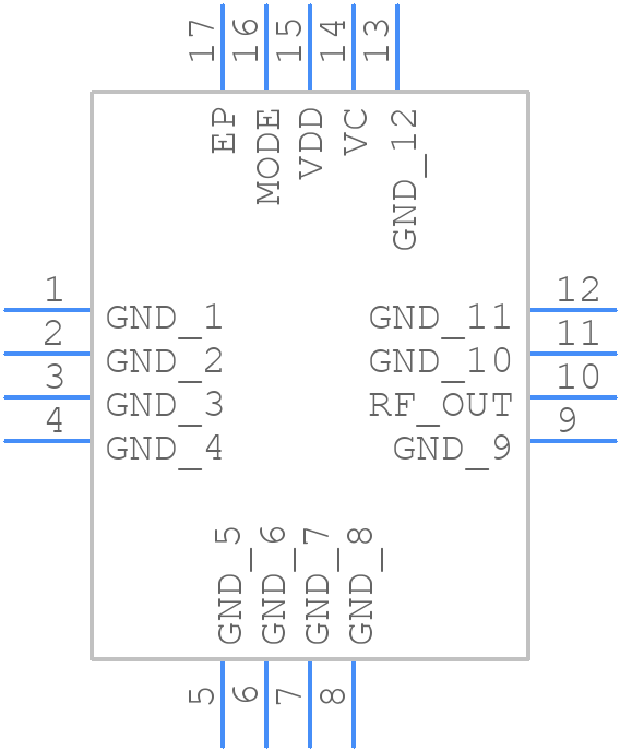 RFSA3043SQ - Qorvo - PCB symbol