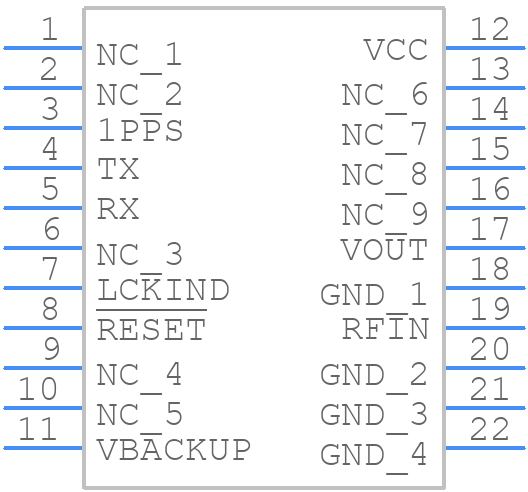RXM-GPS-RM-T - TE Connectivity - PCB symbol