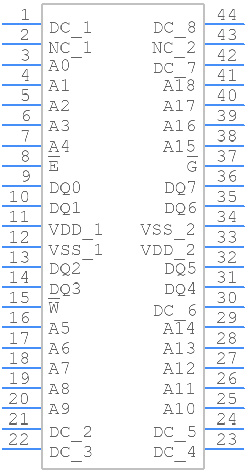 MR2A08AMYS35 - Everspin Technologies - PCB symbol