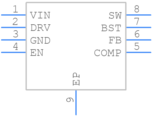 NCV890100PDR2G - onsemi - PCB symbol