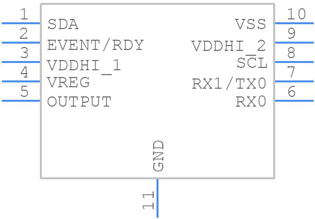 IQS680-100-DNR - Azoteq - PCB symbol