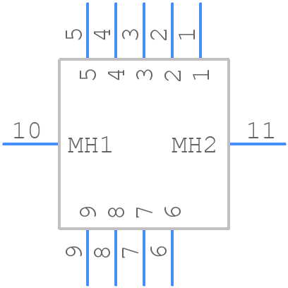 HDC9S3S6000/AA - Positronic - PCB symbol