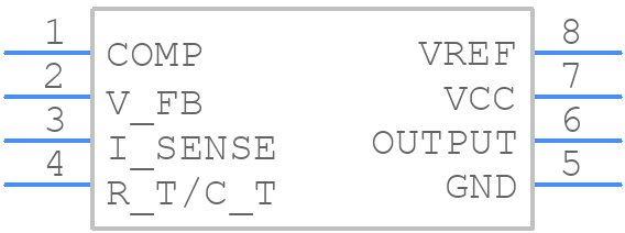 UC2845AQD8 - Texas Instruments - PCB symbol