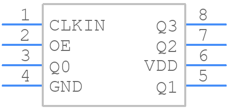 830584AGILFT - Renesas Electronics - PCB symbol