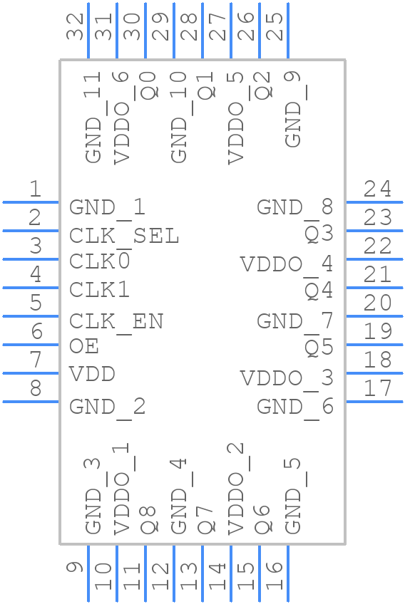 83947AYILNT - Renesas Electronics - PCB symbol