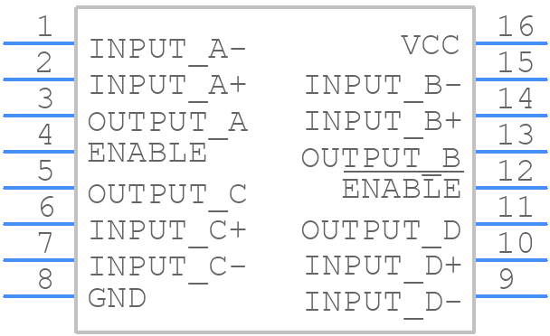 DS26LS32CM/HAPB - Texas Instruments - PCB symbol