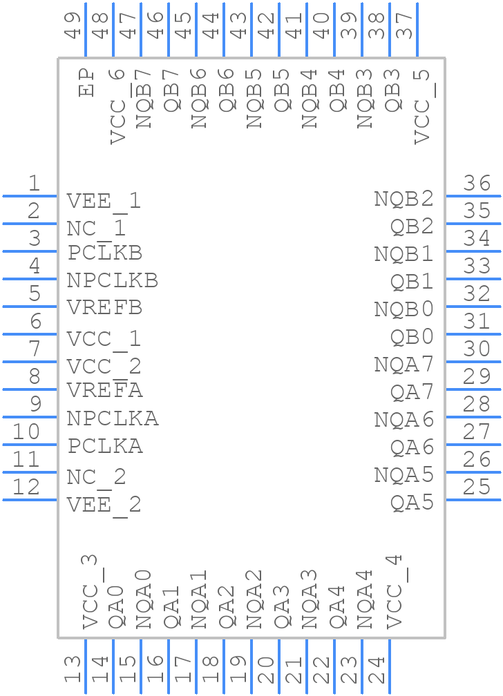 8SLVP2108ANLGI - Renesas Electronics - PCB symbol