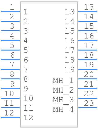 G45A19071083HR - Amphenol - PCB symbol
