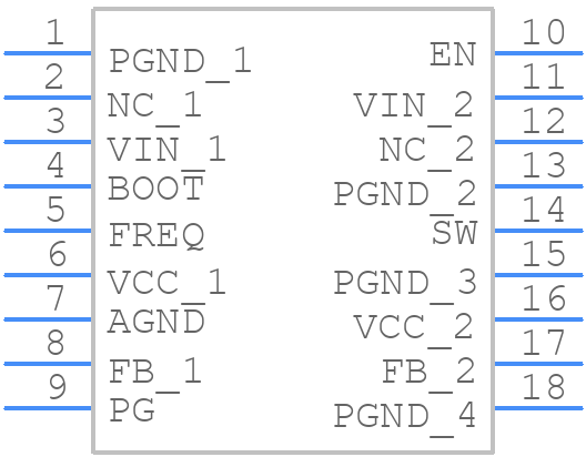 MP4323C - Monolithic Power Systems (MPS) - PCB symbol