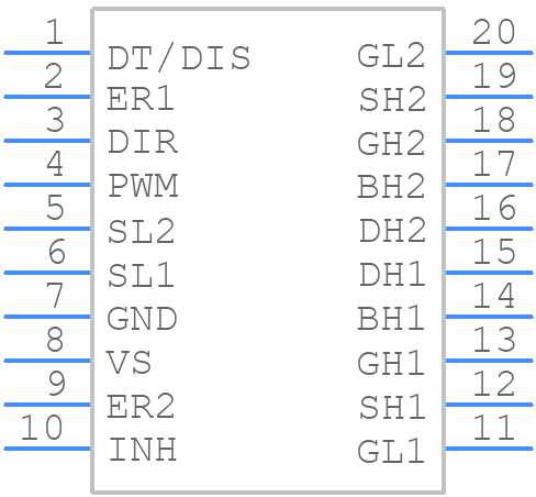 TLE6281G - Infineon - PCB symbol