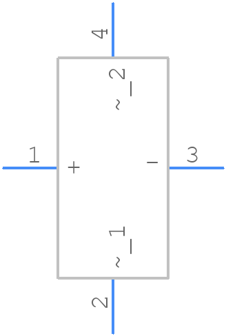 B80C2000RUND - Diotec - PCB symbol