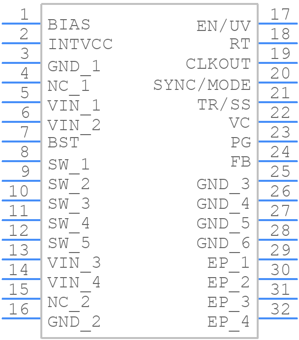 LT8643SAAV#TRPBF - Analog Devices - PCB symbol
