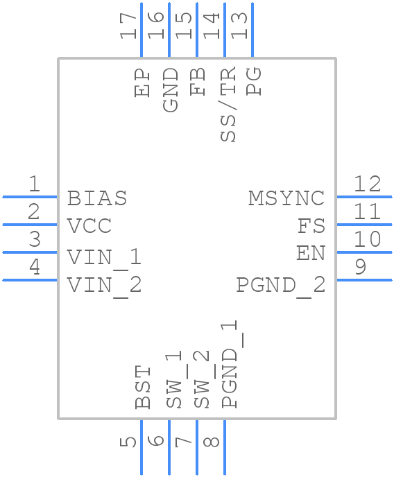 AL8890QFVBW-13 - Diodes Incorporated - PCB symbol