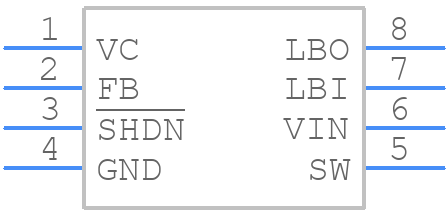 LT1307BCMS8#PBF - Analog Devices - PCB symbol