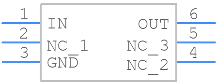 NCP715MX33TBG - onsemi - PCB symbol