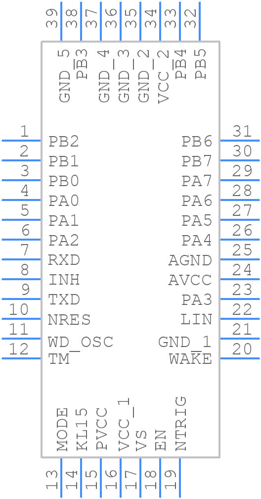 ATA6617C-P3QW-1 - Microchip - PCB symbol