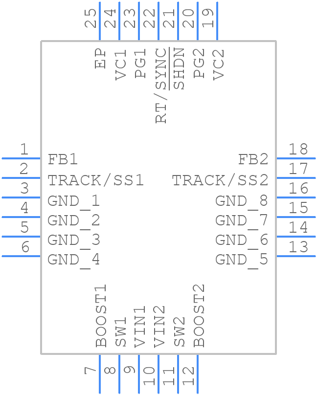 LT3508EUF#PBF - Analog Devices - PCB symbol