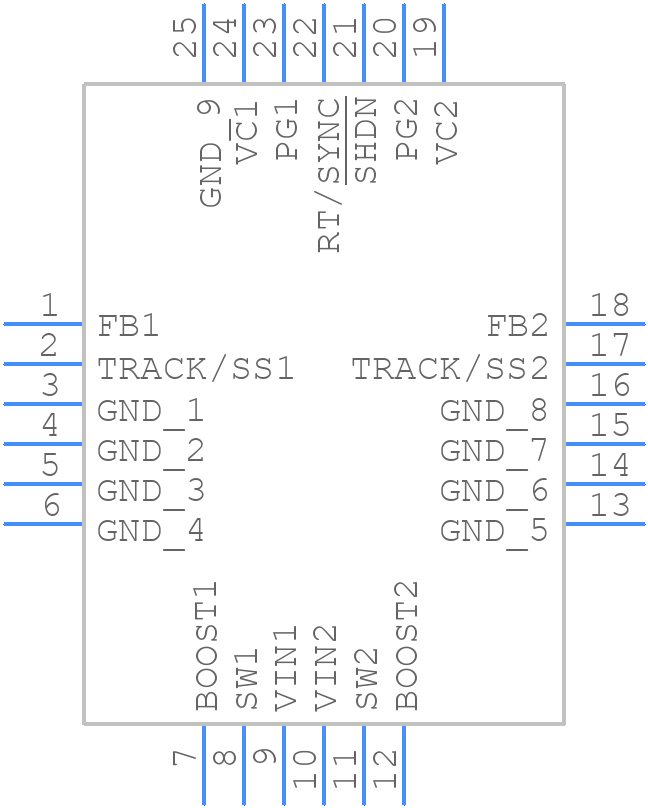 LT3508EUF#TRPBF - Analog Devices - PCB symbol