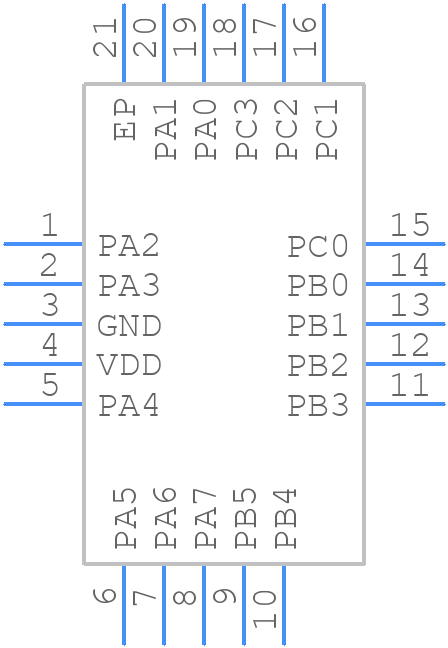 ATTINY416-MZT-VAO - Microchip - PCB symbol