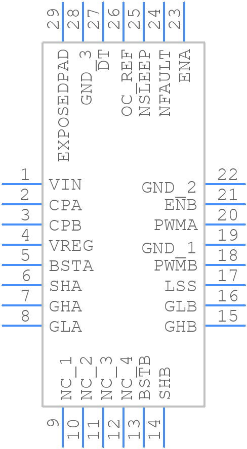 MPQ6528GVE-AEC1 - Monolithic Power Systems (MPS) - PCB symbol