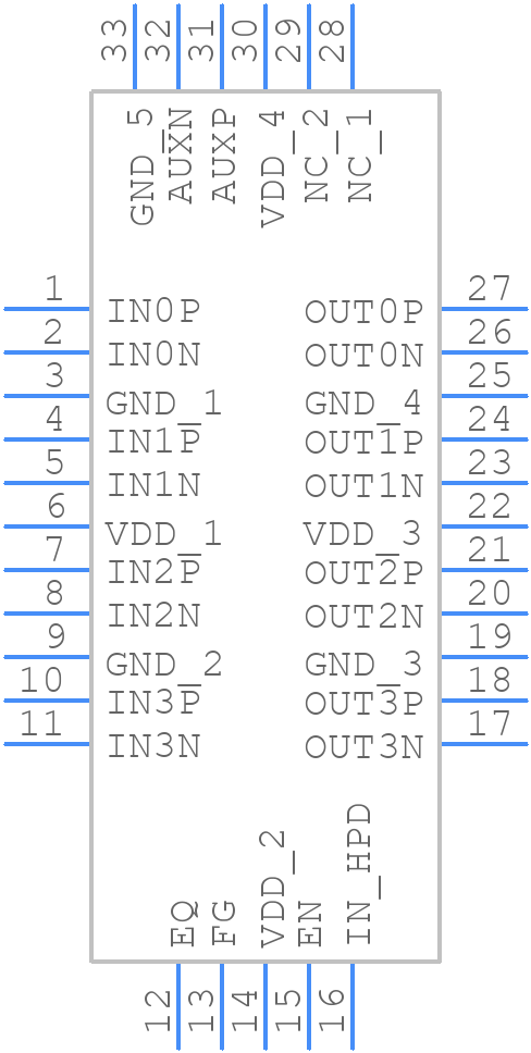 PI2DPX2023AFLAEX - Diodes Incorporated - PCB symbol