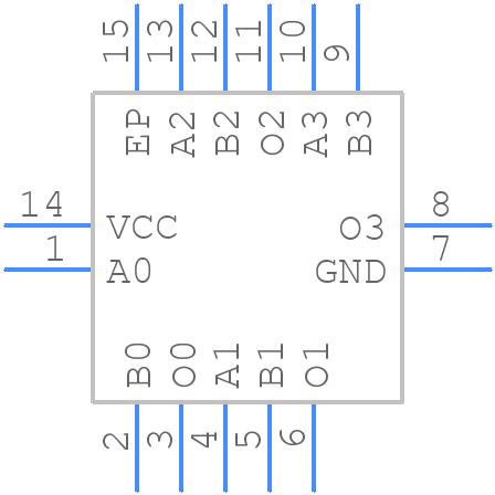 74LCX08BQX - onsemi - PCB symbol