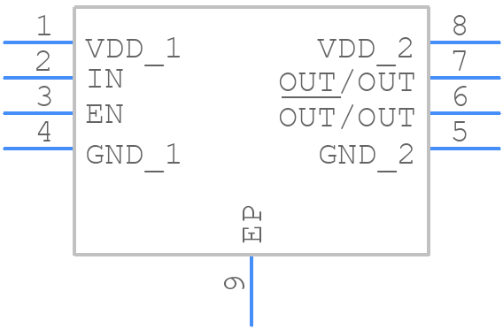 MCP14A0902T-E/MNY - Microchip - PCB symbol