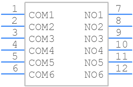DHN-06F-T-V-T/R - Diptronics - PCB symbol