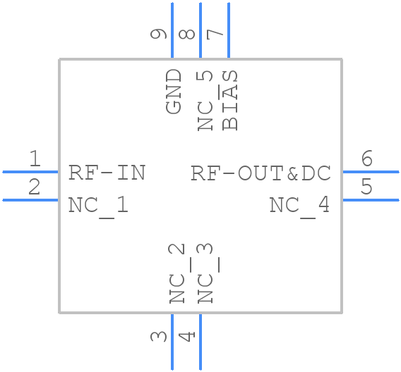 PMA-5451+ - Mini-Circuits - PCB symbol