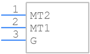 S8040R - LITTELFUSE - PCB symbol