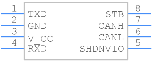 TCAN3404DRQ1 - Texas Instruments - PCB symbol