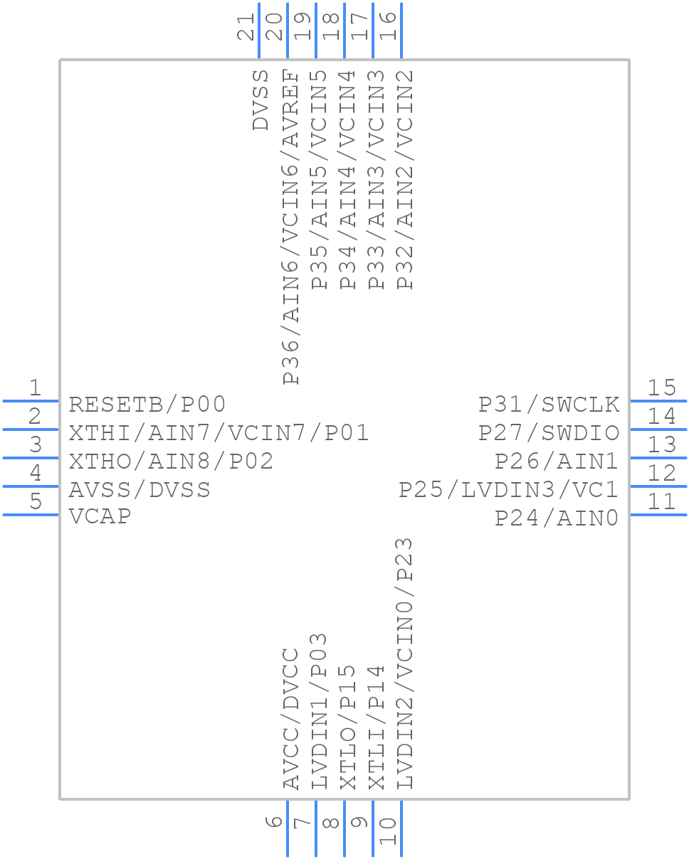 HC32L110C6UA - XHSC - PCB symbol